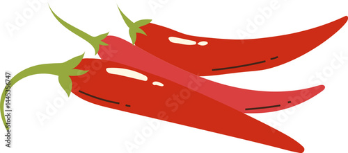 Chilli Indonesian Spices Illustration