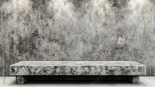 Concrete Platform Industrial Chic Studio Backdrop.