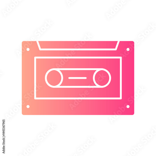 cassette gradient icon