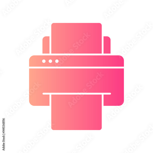printer gradient icon