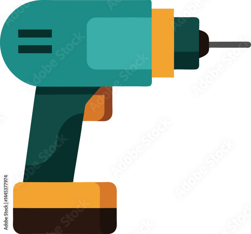 drill machine clipart vector on transparent background