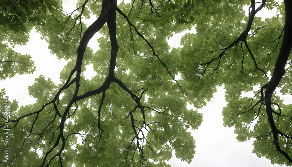 Fototapeta premium Canopy of Lush Green Leaves