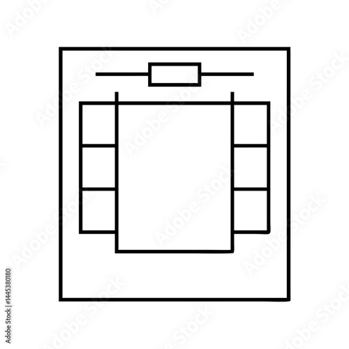 artboard icon, artboard line art - simple line art of artboard, perfect for artboard logos and icons