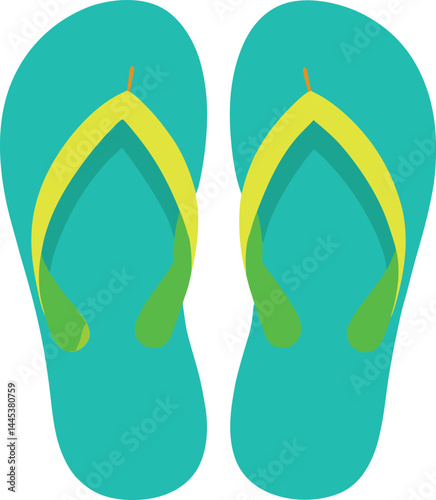 flip flops clipart vector on transparent background