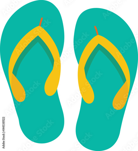 flip flops clipart vector on transparent background