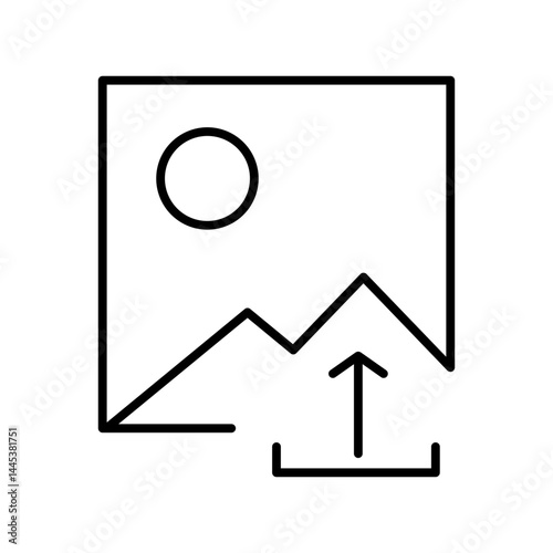upload line icon