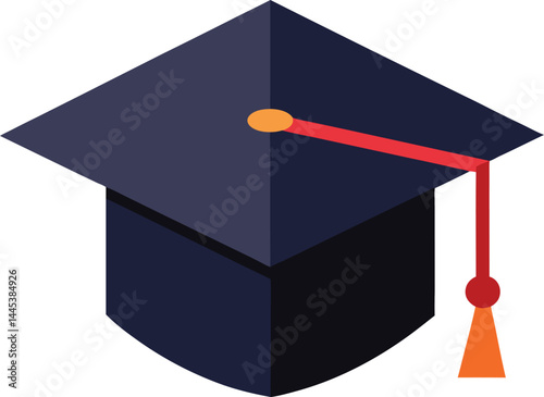 graduation cap clipart vector on transparent background