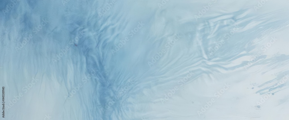 Obraz premium Serene light blue watercolor wash, subtle brushstrokes evoke calm water flow , smooth, nature