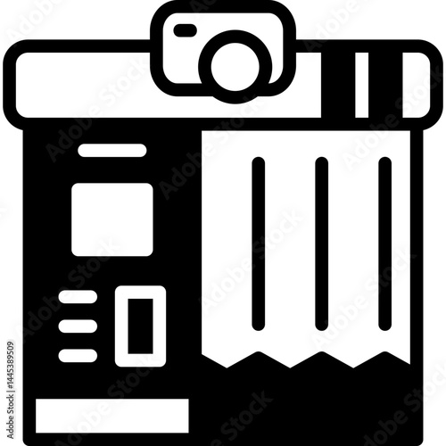 Photo Booth glyph icon