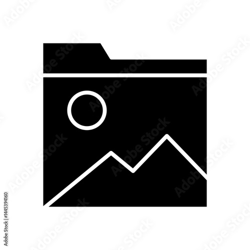 photo glyph icon