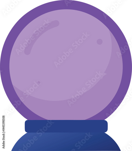 magic crystal ball clipart vector on transparent background