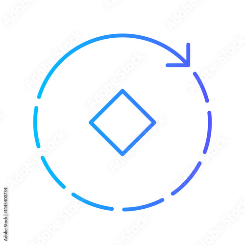 rotate gradient icon