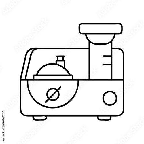 food processor icon, food processor line art - simple line art of food processor, perfect for food processor logos and icons
