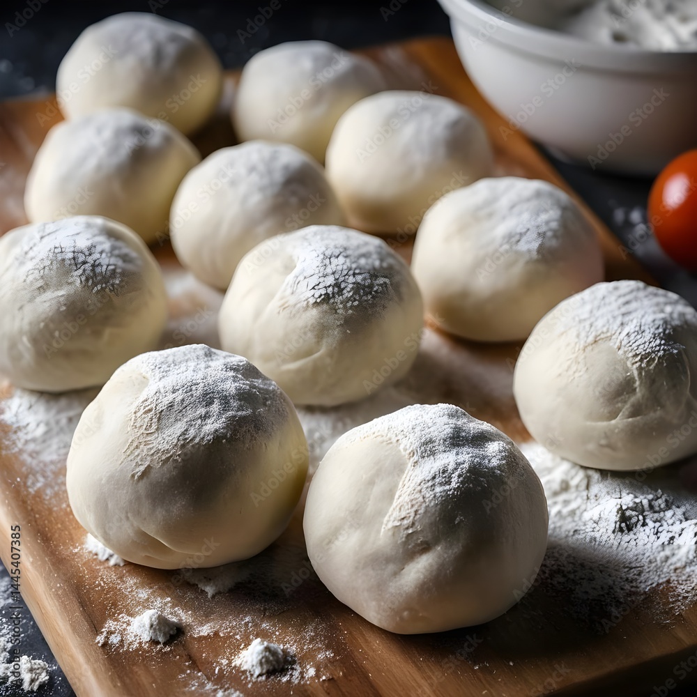 Dough Balls Ready for Baking Dough Balls Ready for Baking