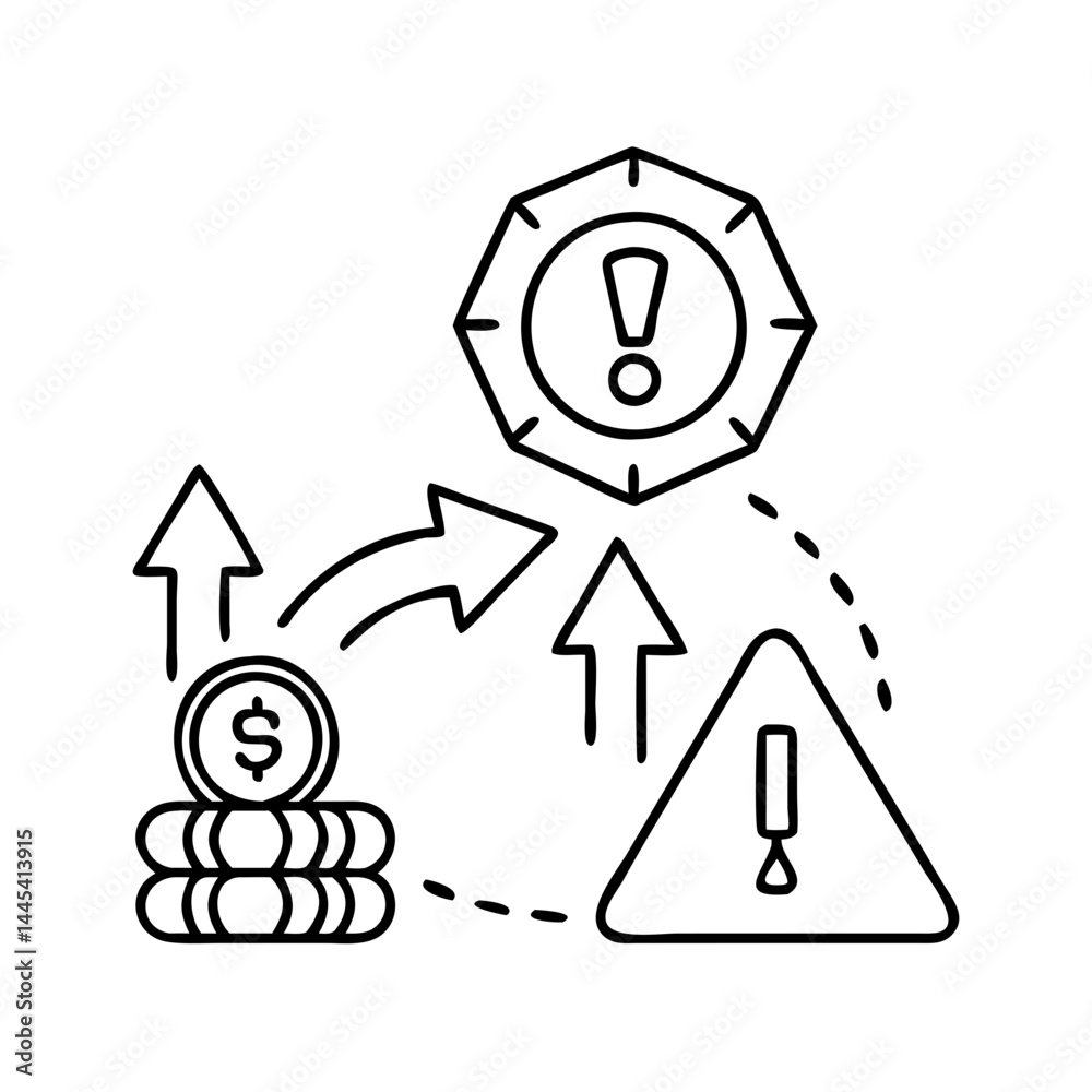 high risk icon, high risk line art - simple line art of high risk, perfect for high risk logos and icons high risk icon, high risk line art - simple line art of high risk, perfect for high risk logos and icons