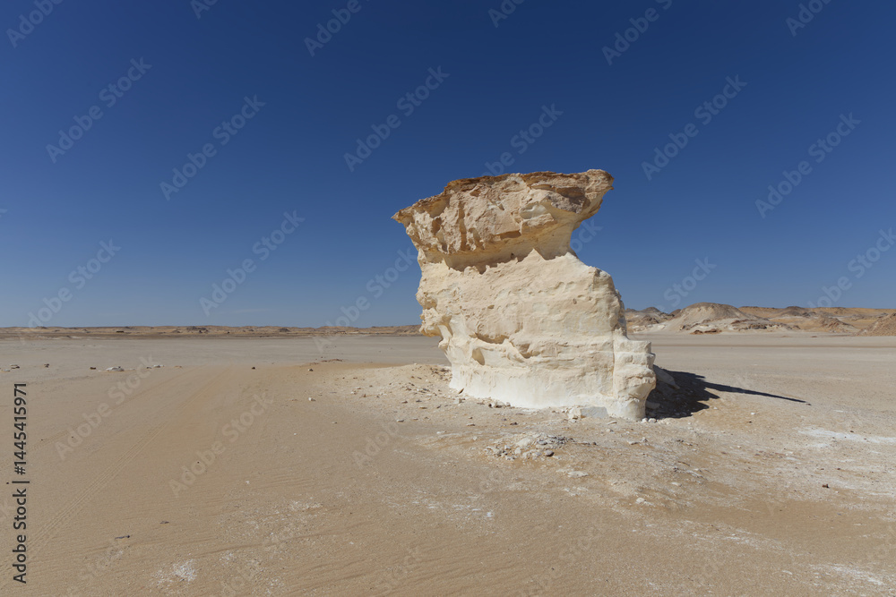Rock formation in the Desert of Obstacles in Egypt