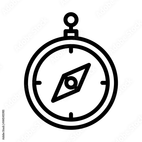 Compass line icon