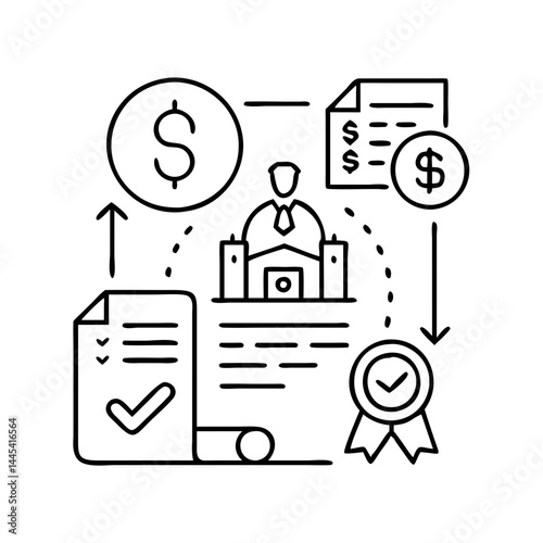 loan collateral evaluation icon, loan collateral evaluation line art - simple line art of loan collateral evaluation, perfect for loan collateral evaluation logos and icons