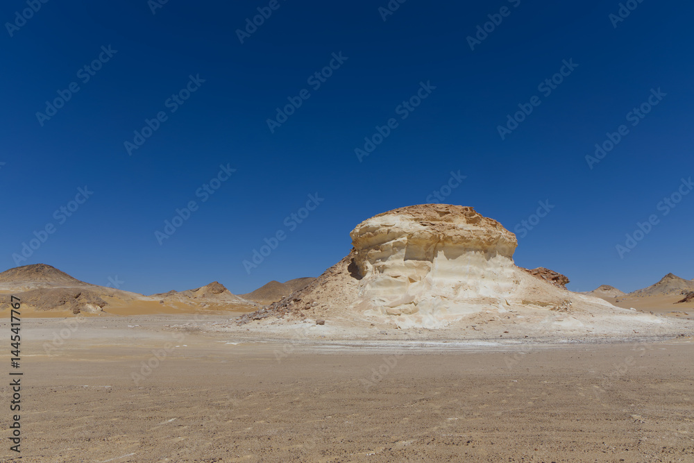 Rock formation in the Desert of Obstacles in Egypt