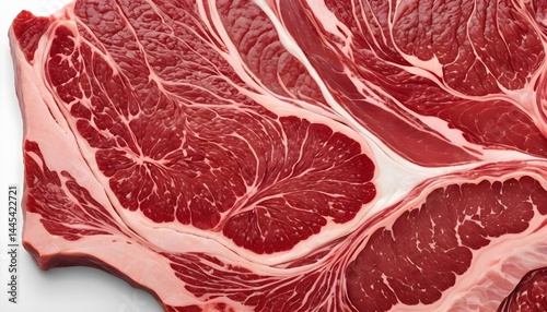 Raw Beef Steak Texture, Close-up
