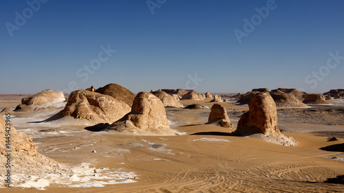 Obraz na płótnie The Desert of Obstacles Environment in Egypt w salonie