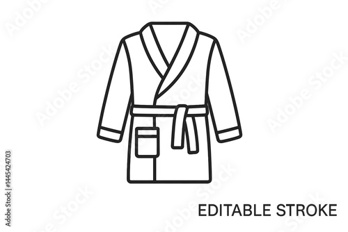 Cozy bathrobe icon designed for relaxation and comfort in home settings