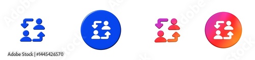 switch account users 3D icon