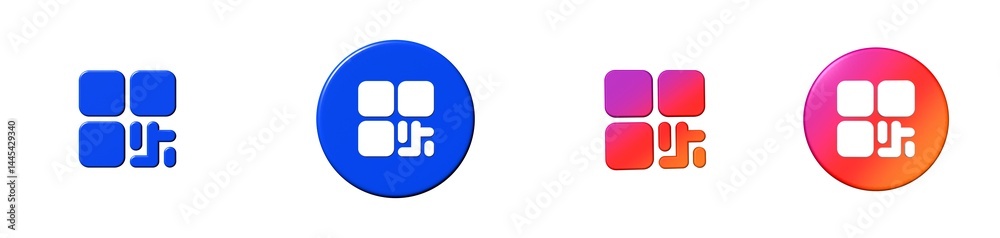 qr code phosphor 3D icon qr code phosphor 3D icon