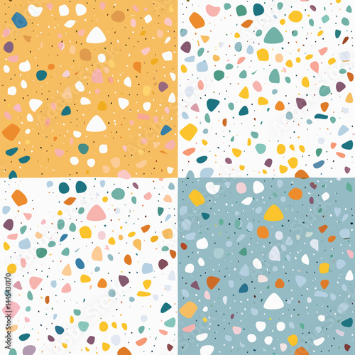 Wallpaper Mural Terrazzo Seamless Pattern Collection Torontodigital.ca
