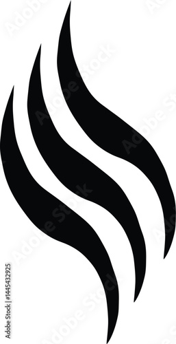 Aromas vaporize icon. Smells vector line icon, hot aroma, stink or cooking steam symbols, smelling or vapor, smoking or odors sign on white background