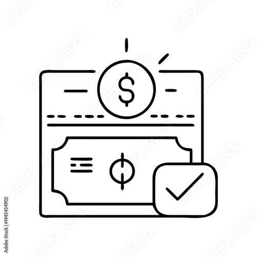 overdue payment icon, overdue payment line art - simple line art of overdue payment, perfect for overdue payment logos and icons