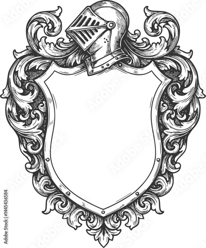 Coat of Arms Crest Knight Medieval Shield Heraldic
