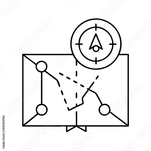 pathfinder icon, pathfinder line art - simple line art of pathfinder, perfect for pathfinder logos and icons