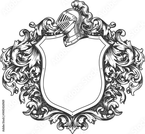 Coat of Arms Crest Knight Medieval Shield Heraldic
