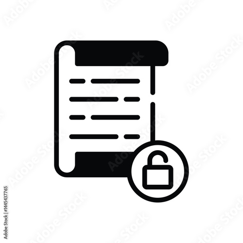 unlocked Icon vector stock illustration