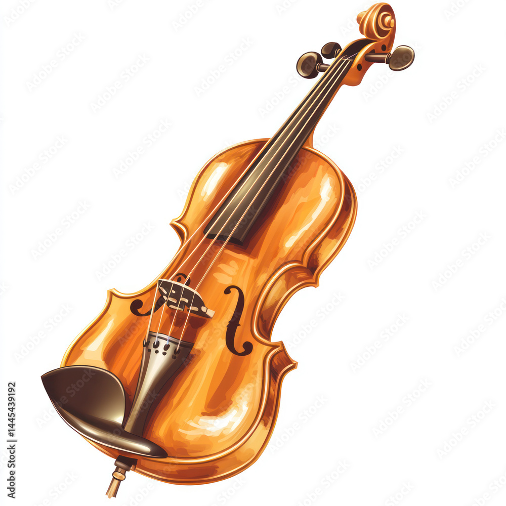 Fototapeta premium violin isolated on white