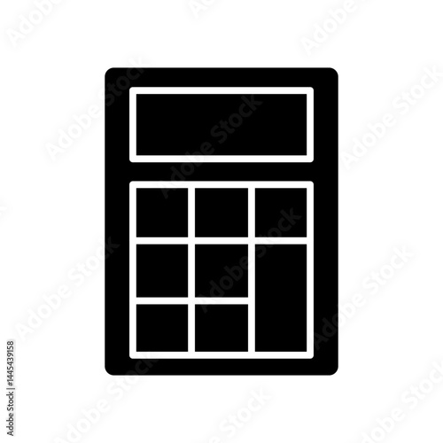 calculator glyph icon