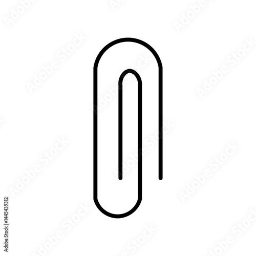 paper clip glyph icon