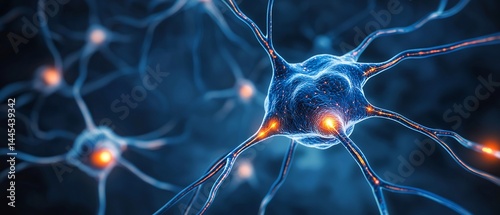 Artificial neural network processing data in real time glowing nodes linking and unlinking as complex decisions are made a virtual mind at work