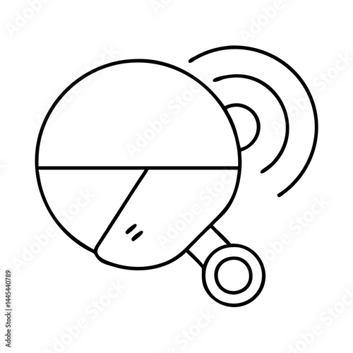 ping icon, ping line art - simple line art of ping, perfect for ping logos and icons