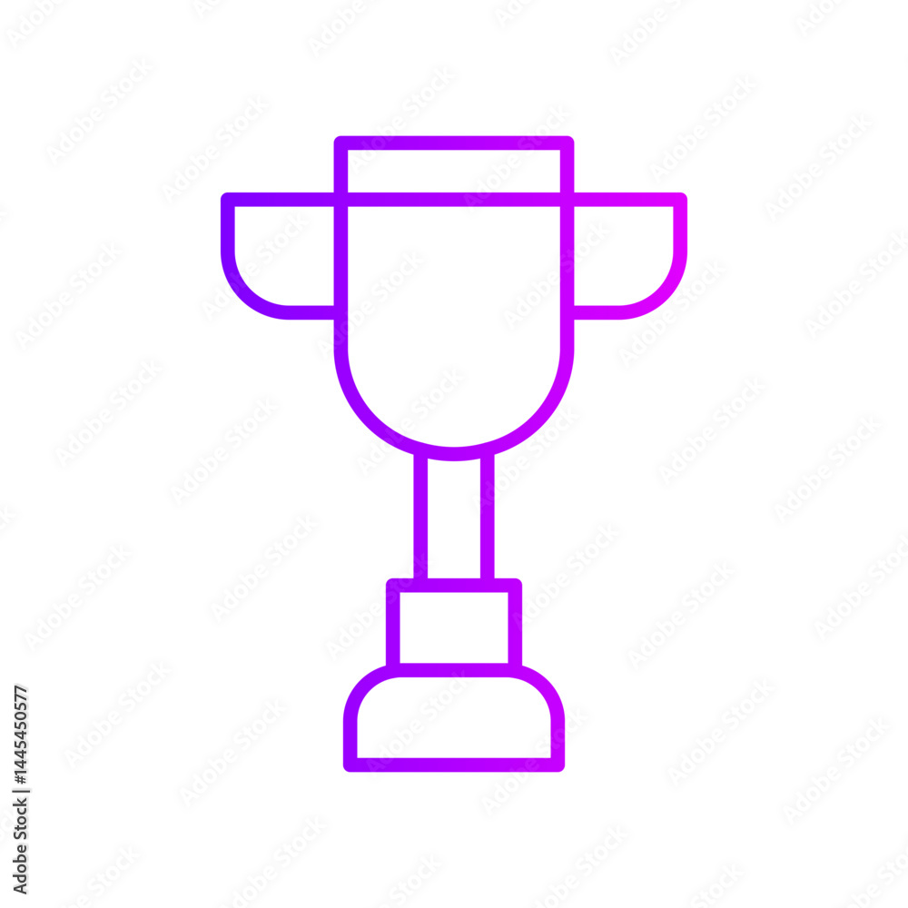 trophy gradient icon trophy gradient icon