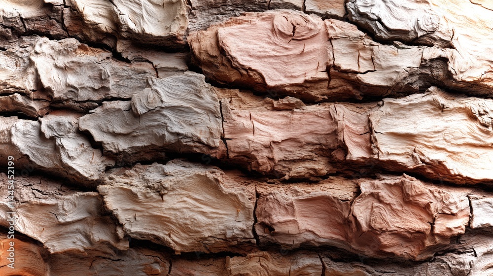 Natural textured bark with earthy tones and organic patterns for eco-friendly backgrounds Natural textured bark with earthy tones and organic patterns for eco-friendly backgrounds