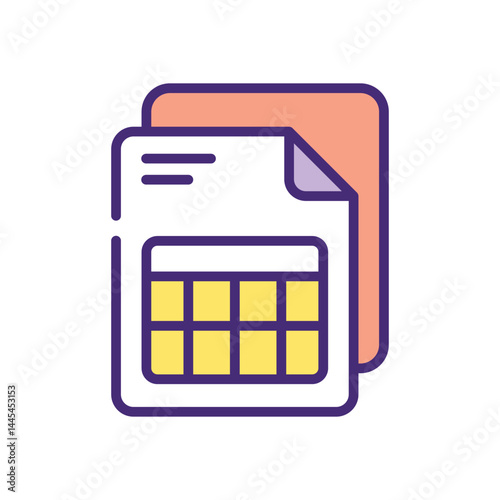 File  Icon vector stock illustration