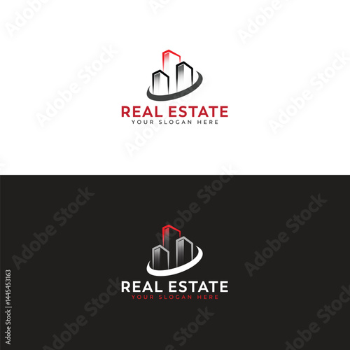 Real estate logo vector construction property luxury Logo Template