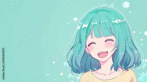 Light Blue Cartoon Anime Style Background: A Delightful Fusion of Whimsy and Visual Charm 