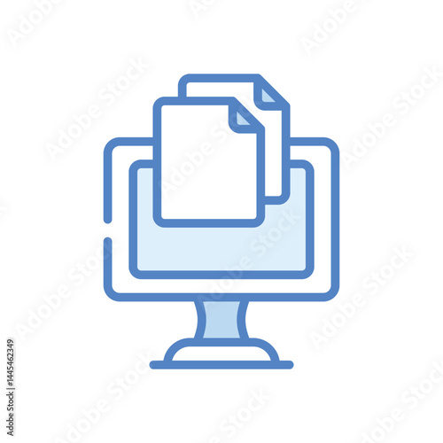 Digital Book Icon vector stock illustration