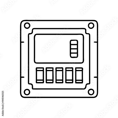 ssd icon, ssd line art - simple line art of ssd, perfect for ssd logos and icons