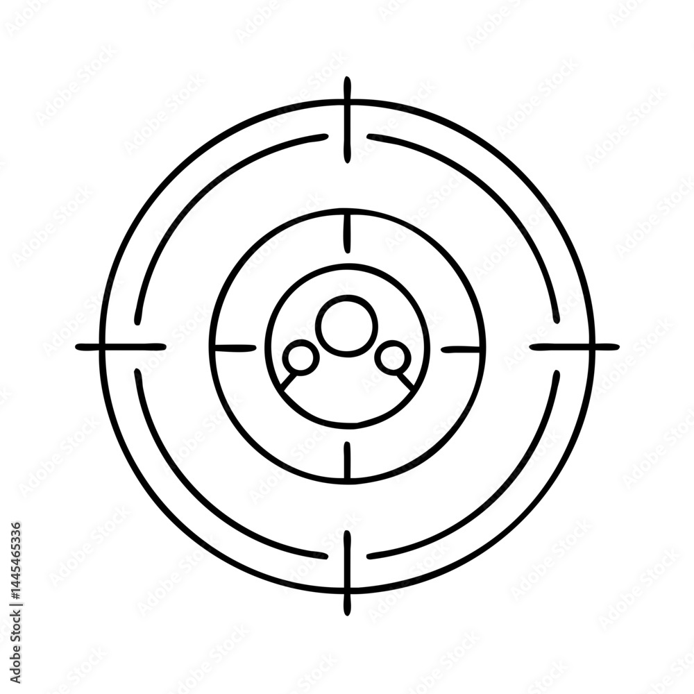 target icon, target line art - simple line art of target, perfect for target logos and icons target icon, target line art - simple line art of target, perfect for target logos and icons