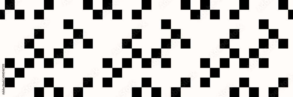 Minimalistic pixel art background. Black and white square simple texture. Vector illustration Minimalistic pixel art background. Black and white square simple texture. Vector illustration