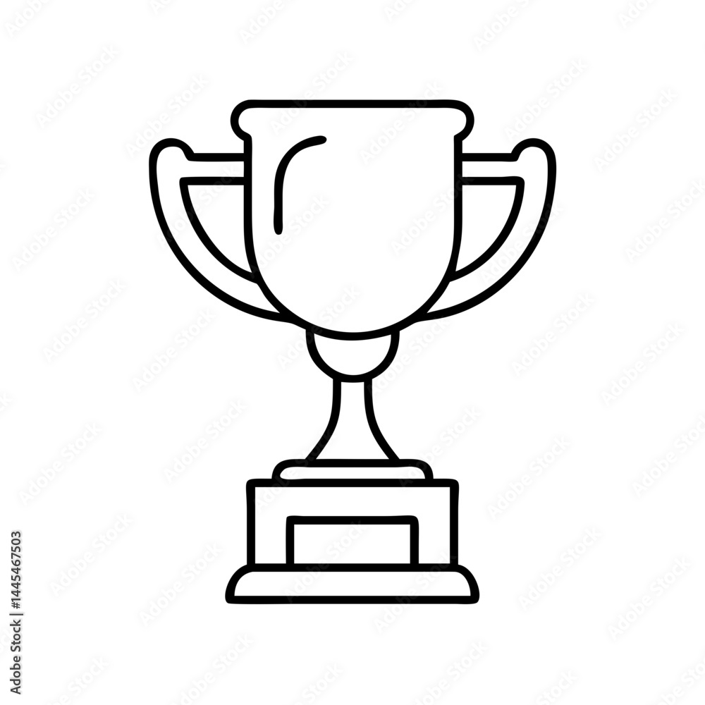 trophy icon, trophy line art - simple line art of trophy, perfect for trophy logos and icons trophy icon, trophy line art - simple line art of trophy, perfect for trophy logos and icons